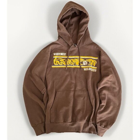 Hanes Other - VTG Y2K Hoodie Men's/Adults S Brown Pullover Faded Skater Streetwear Grunge 90s